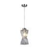 Lampa wisząca Twist 1xE27 Max.25W Metal Chrom/Przezroczysty kabel PVC/Przezroczyste szkło 13620128
