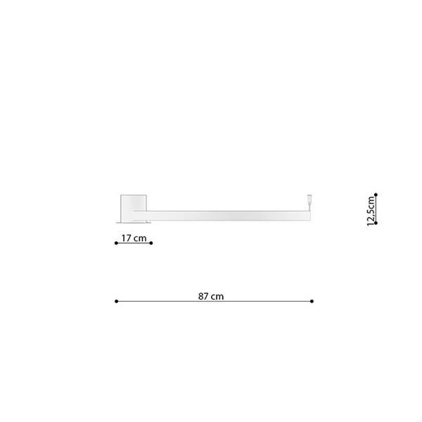 Nowoczesny plafon RIO 78. złoty połysk. 50W LED, barwa ciepła 3000K. TH.252