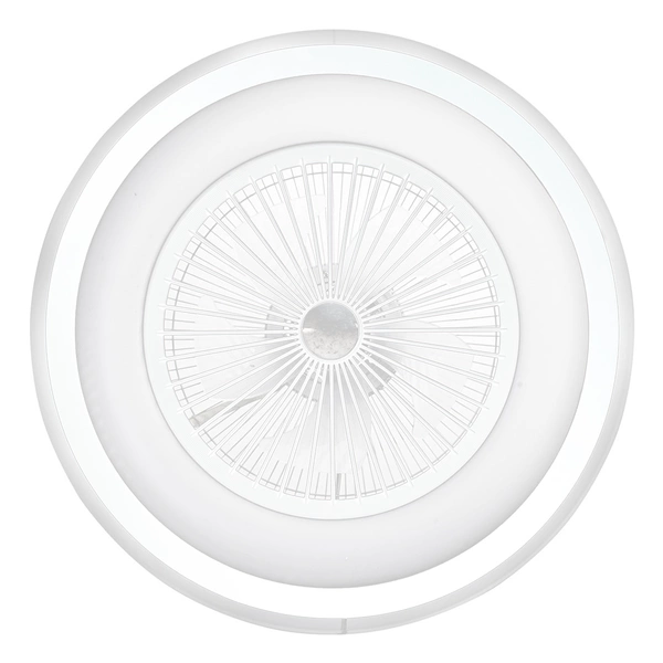 Plafon lampa sufitowa LED ZONDA WHITE 48W z wentylatorem oraz funkcją ściemniania I biały I ML8504
