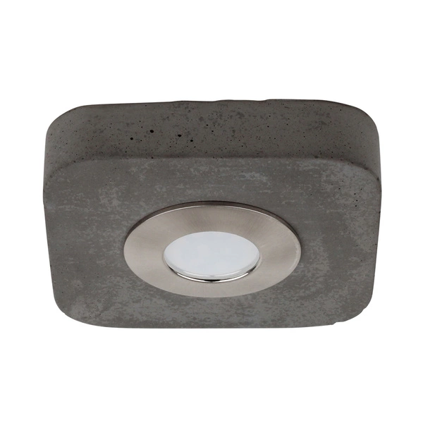Fajna lampa sufitowa w zestawie 1xLED Zintegrowany 300lm 3000K 5W Szary Beton/Satynowy Metal 2291136