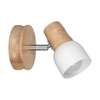Kinkiet Svantje 1xE14 maks. 40W drewno brzozowe/biały metal 2239160