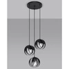 Lampa wisząca TULOS 3P, SL.1088, czarna, 3x60W E27