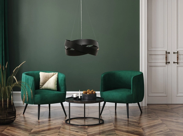 1118 LAMPA WISZĄCA TORNADO 50 CM CZARNA/BLACK