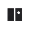 Zaślepka B/C/D/E natynkowa bezramkowa z otworem | czarny