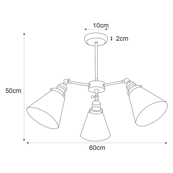 Lampa sufitowa K-8037B-5 z serii SAMANTA