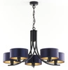 Klasyczny Żyrandol ARTHUR wys. 71cm 5xE27 15W IP20 | czarny
