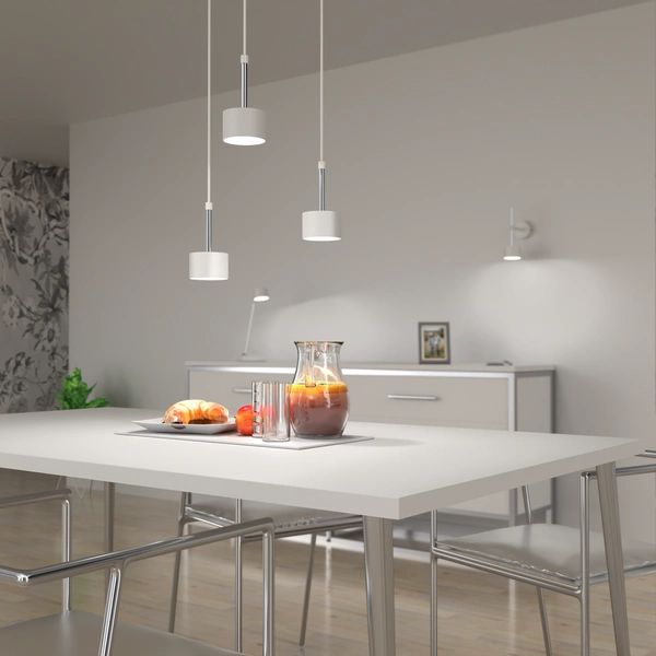 Lampa wisząca ARENA, MLP7780, biały/srebrny, 3x11W GX53