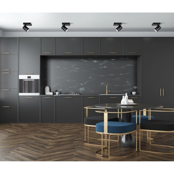 Reflektor sufitowy SELMA dł. 11cm 5W LED neutralna biel 4000K | czarny