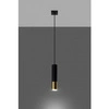 Lampa wisząca LOOPEZ 1 SL.0952 czarny/złoty 1xGU10