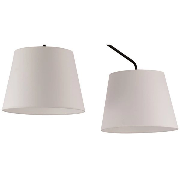 Lampa sufitowa LIZBONA 2 PLAFON czarny/biały 32117