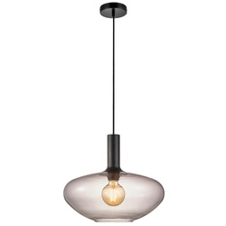 Lampa wisząca ALTON E27 60W Szkło | Czarny