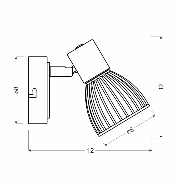 Kinkiet MODO 91-61515 czarny/chrom 1xE14