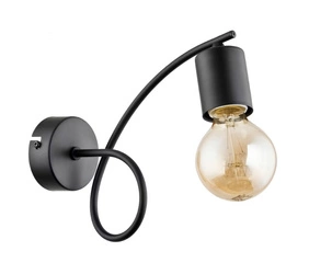 Kinkiet ALFA TANGO CZARNY 1xE27 8cm | 23170