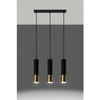 Lampa wisząca LOOPEZ 3L SL.0954 czarny/złoty 3xGU10