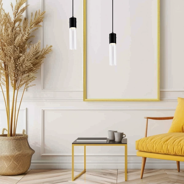 Lampa Wisząca Ricky Czarny 1xGU10