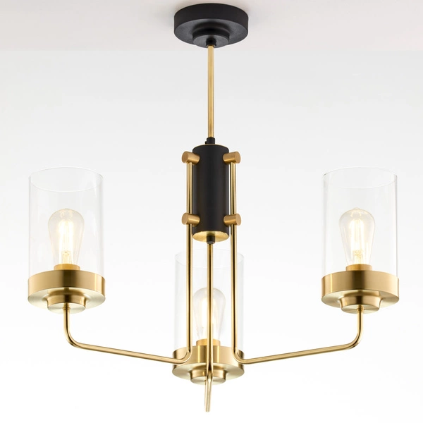 Lampa sufitowa RAMIREZ wys. 64cm 3xE27 15W IP20 | złoty połysk