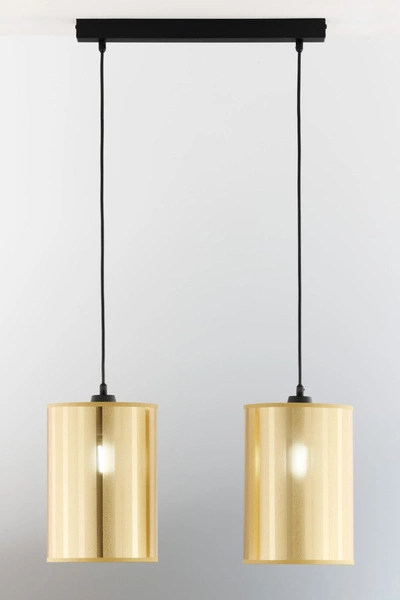 Klasyczna Lampa wisząca CORTINA wys. 100cm 2xE27 15W IP20 | złoty