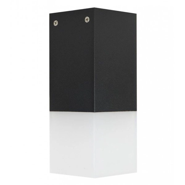 Stylowa lampa sufitowa zewnętrzna E27 wys. 20cm CUBE CB-S BL | czarny