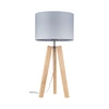 Lotta Lampa Stołowa 1xE27 Max.60W Dąb Olejowany/Transparentny PVC/Szary 94302074