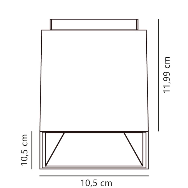 Reflektor ETHAN GU10 50W Aluminium | Matowa czerń