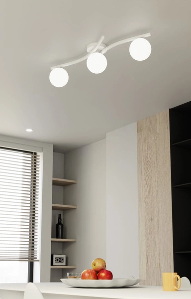 Lampa sufitowa Emibig OPUS 3 WH OPAL 1392/3