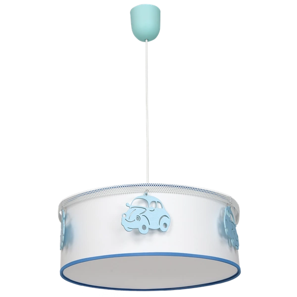 Lampa wisząca AUTOMOBILE, biały/niebieski, 1x60W E27, MLP8284