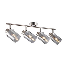 Lampa sufitowa Sardo dł. 62cm 4xE14 | srebrny