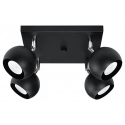 Nowoczesna lampa sufitowa OCULARE 4 SL.0446 Czarna 4xGU10