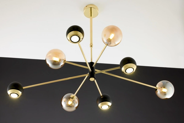 Nowoczesny Żyrandol MOKA wys. 47-69cm 4xG9 4xGU10
14W IP20 | Złoty