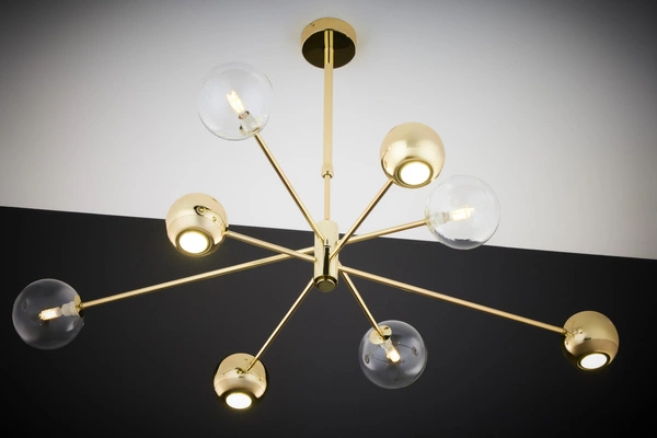 Nowoczesny Żyrandol MOKA wys. 47-69cm 4xG9 4xGU10
14W IP20 | Złoty