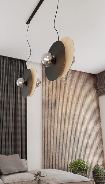 Lampa wisząca Emibig SOHO 4 BL GRAFIT 1302/4