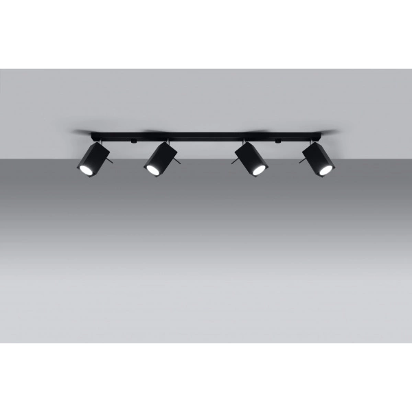 Designerska lampa sufitowa MERIDA 4L SL.0459 Czarna 4xGU10