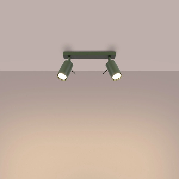 Plafon RING 2 zielony oliwkowy