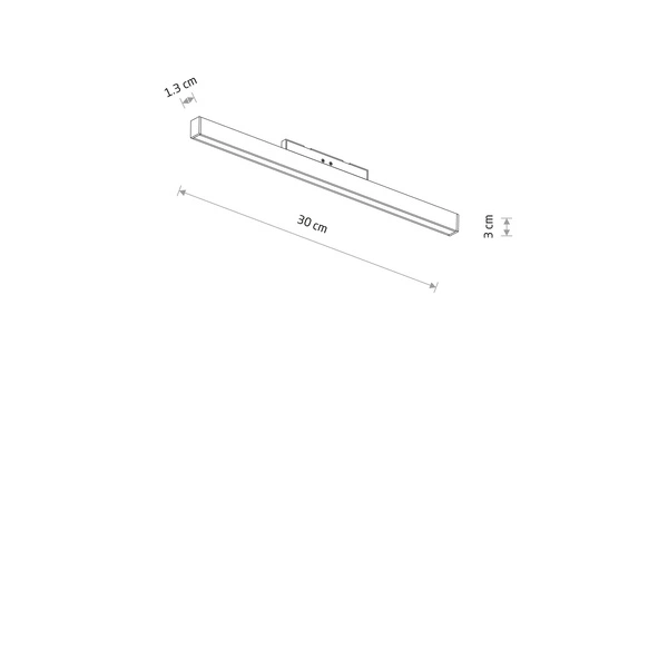Oprawa liniowa LINE OUT LED 10W 3000K 400lm do szynoprzewodów NANO-LVM | Czarny 11743