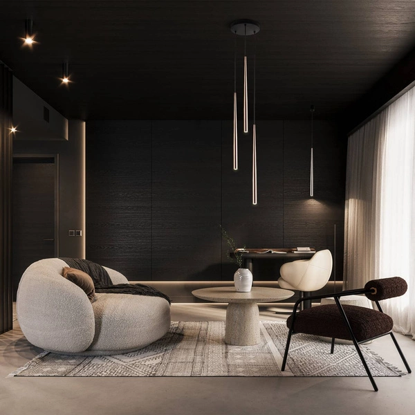 PIANO BLACK GOLD LAMPA WISZACA 3 10117