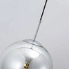 Nowoczesna lampa wisząca kula chrom PALLA śr 30cm
