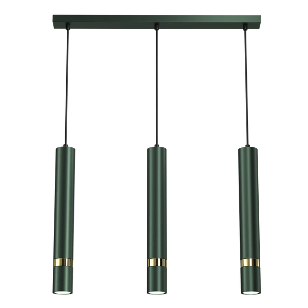 Lampa wisząca JOKER, MLP7721, zielony/złoty, 3x8W GU10