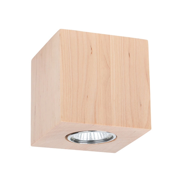 Wooddream Kwadratowa Lampa Sufitowa 1xGU10 Max.6W Drewno Brzozowe 2076160