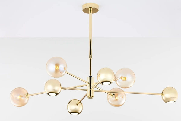 Nowoczesny Żyrandol MOKA wys. 47-69cm 4xG9 4xGU10
14W IP20 | Złoty