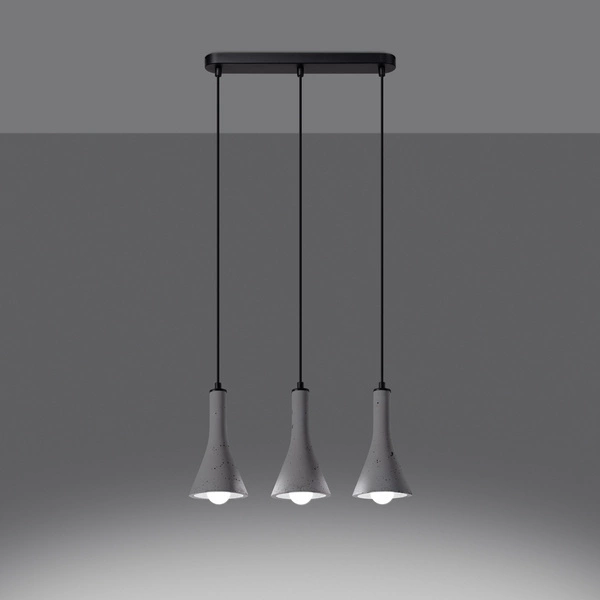 Lampa wisząca REA 3L beton