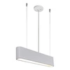 Lampa wisząca Illumina w zestawie 1xLED zintegrowany 1350lm 3000K 35W biały metal/przezroczysty kabel PVC/biały klosz z tkaniny 1932102