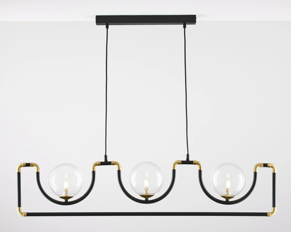 Nowoczesna Lampa wisząca HANZA wys. 30-100cm 3xG9 14W IP20 | Złoty