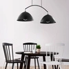 Lampa wisząca podwójna do jadalni FARO NEW 6007 2xE27 25W | czarny 6008