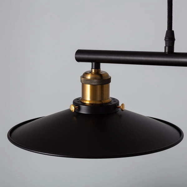 Lampa Wisząca Retro Czarna 90cm Abruzzo Monte 3xE27