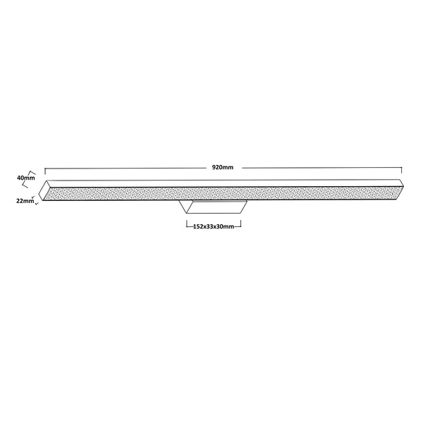 Kinkiet Aqua 92 cm biały IP44 LED CCT