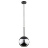 Lampa wisząca ALFA VOLDA CZARNA 1xE27 20cm | 60823