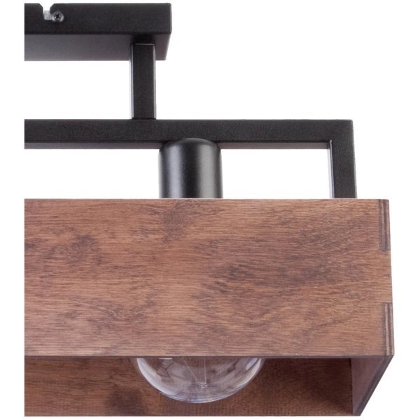 Nowoczesna lampa sufitowa DAKOTA 2 PLAFON brązowy 31742
