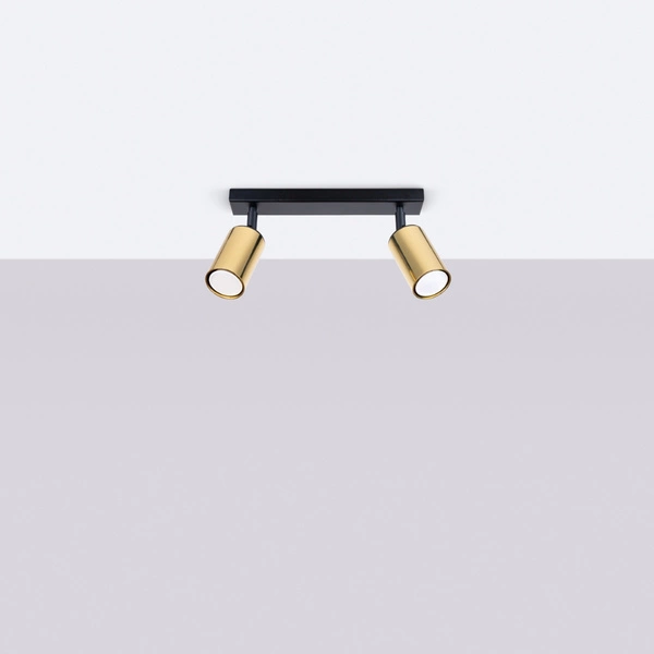 Plafon WINX 2 czarny/złoty