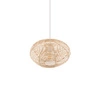 Lampa wisząca RATTAN S śr. 40cm E27 | naturalne drewno/biały 11153