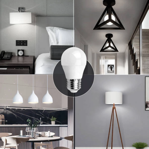 Żarówka LED E27 7W zimna 6500K kulka G45